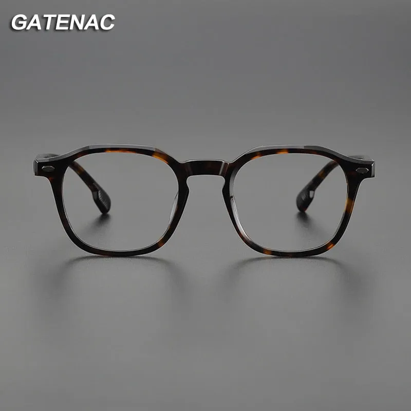 Gatenac Unisex Full Rim Square Acetate EyeglassesGxyj1093