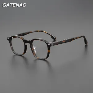 Gatenac Unisex Full Rim Square Acetate EyeglassesGxyj1093