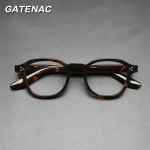 Gatenac Unisex Full Rim Square Acetate Frame Eyeglasses Gxyj684