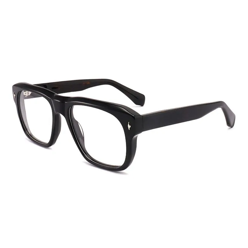 Gatenac Unisex Full Rim Square Acetate Frame Eyeglasses Gxyj772