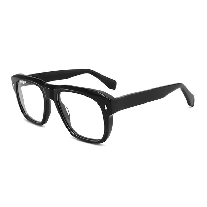 Gatenac Unisex Full Rim Square Acetate Frame Eyeglasses Gxyj772