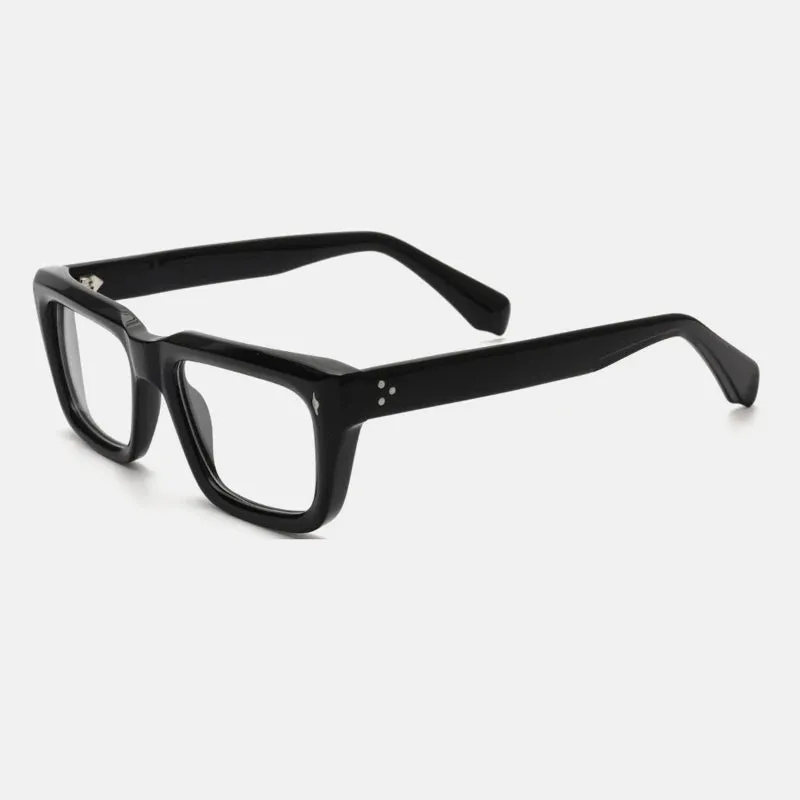 Gatenac Unisex Full Rim Thick Square Acetate Eyeglasses Gxyj1200