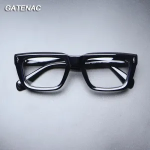 Gatenac Unisex Full Rim Thick Square Acetate Eyeglasses Gxyj1200