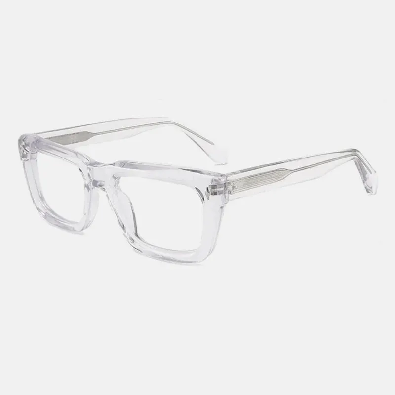 Gatenac Unisex Full Rim Thick Square Acetate Eyeglasses Gxyj1200