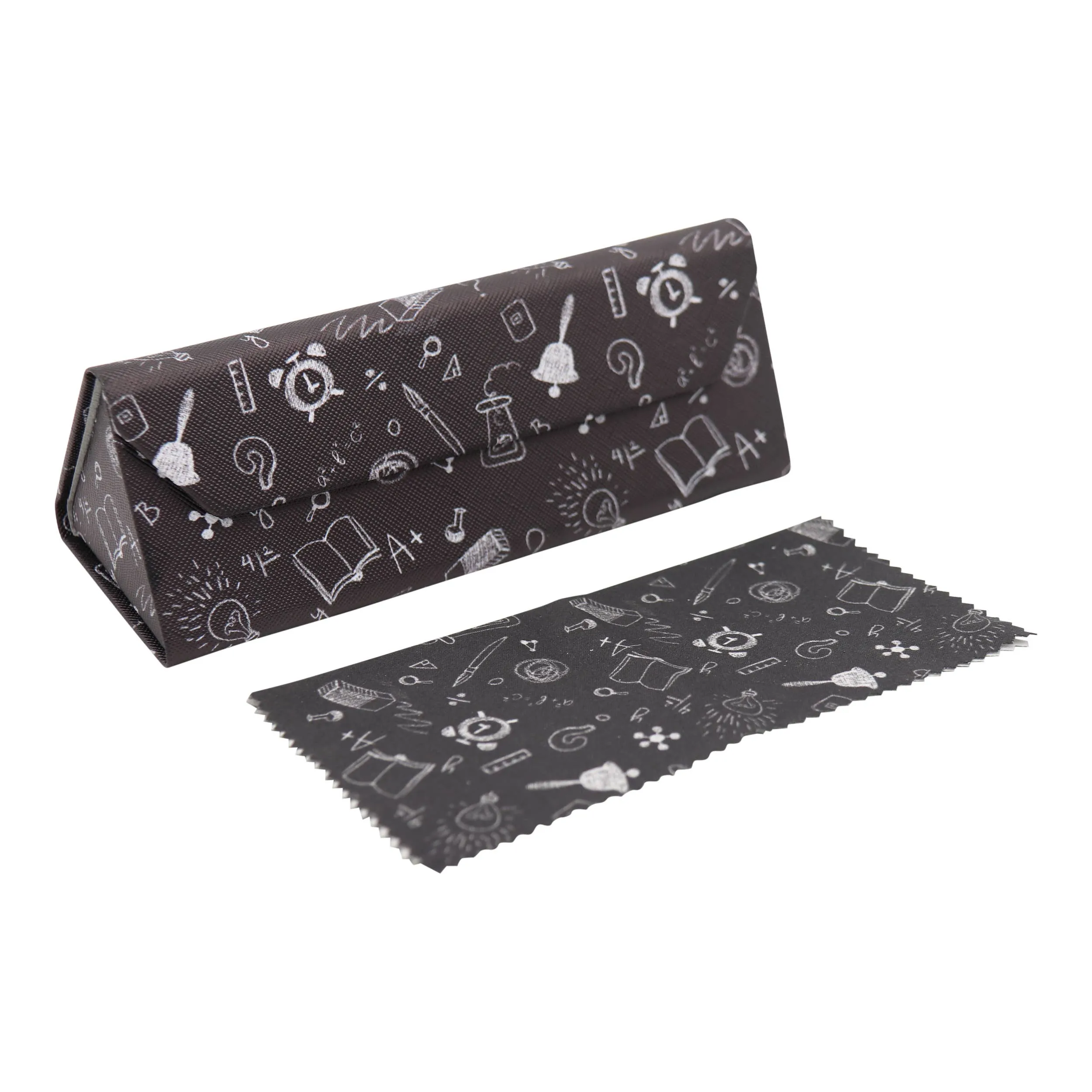 Glasses Case With Cleaning Cloth for Eyeglasses, Sunglasses