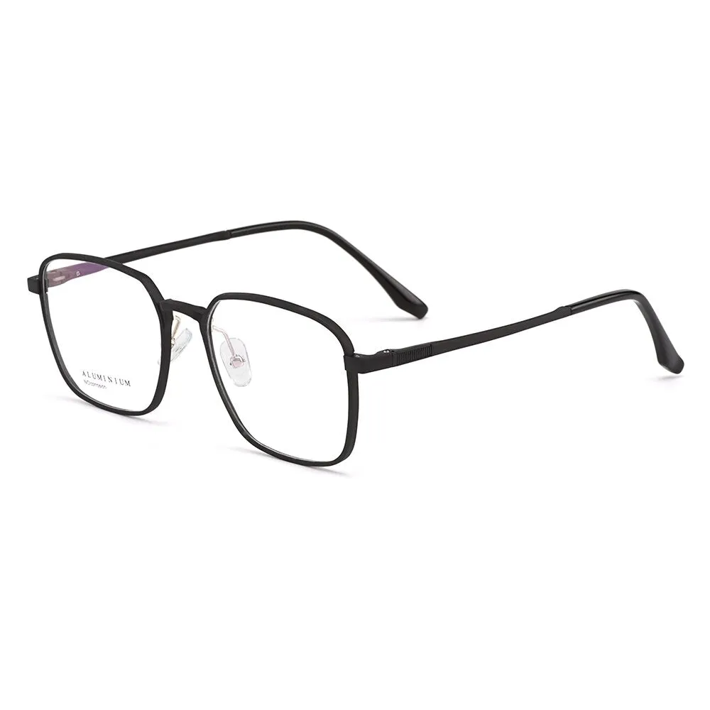 Gmei Men's Eyeglasses Hydronalium Full Rim Spring Hinges Gf9002