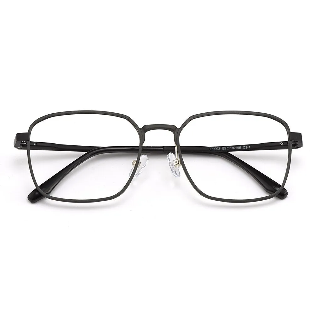 Gmei Men's Eyeglasses Hydronalium Full Rim Spring Hinges Gf9002