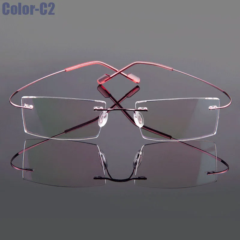 Gmei Men's Eyeglasses Rimless Alloy 9 Colors T8089