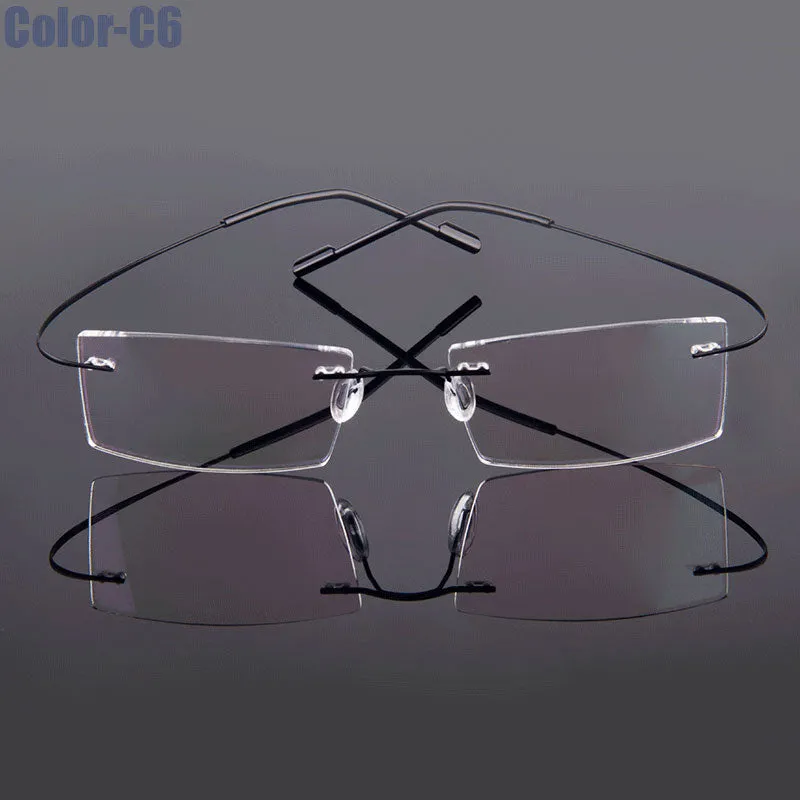 Gmei Men's Eyeglasses Rimless Alloy 9 Colors T8089