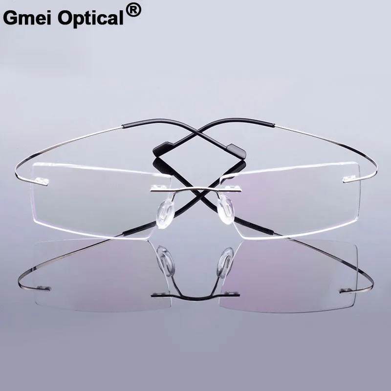 Gmei Men's Eyeglasses Rimless Alloy 9 Colors T8089