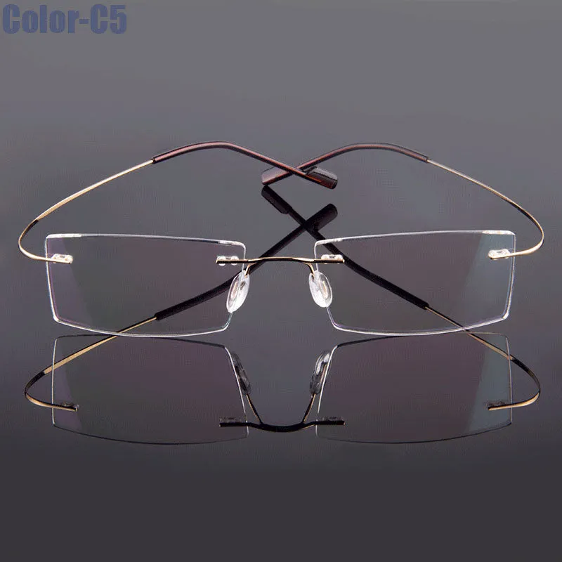 Gmei Men's Eyeglasses Rimless Alloy 9 Colors T8089