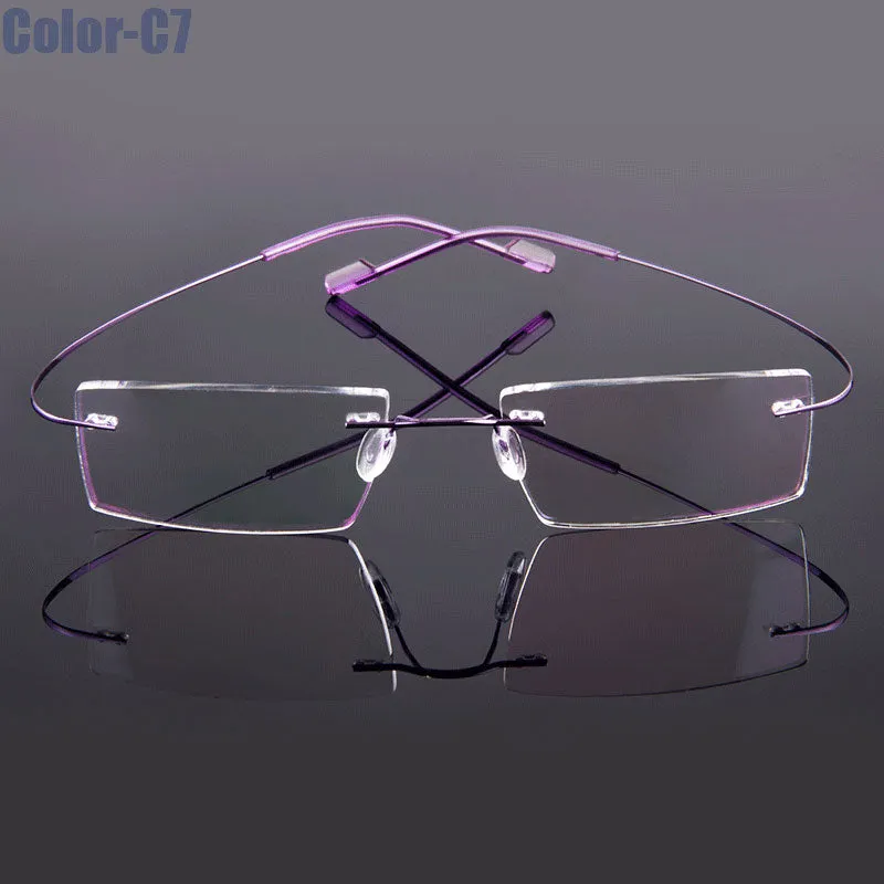 Gmei Men's Eyeglasses Rimless Alloy 9 Colors T8089