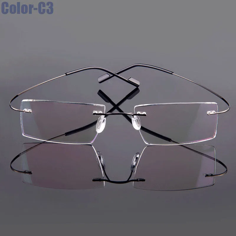 Gmei Men's Eyeglasses Rimless Alloy 9 Colors T8089