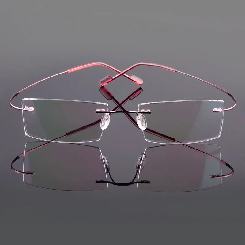 Gmei Men's Eyeglasses Rimless Alloy 9 Colors T8089