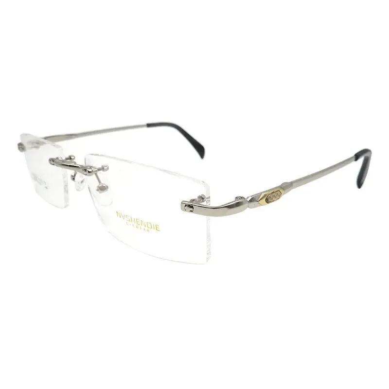 Gmei Men's Eyeglasses Titanium Alloy Rimless S8314