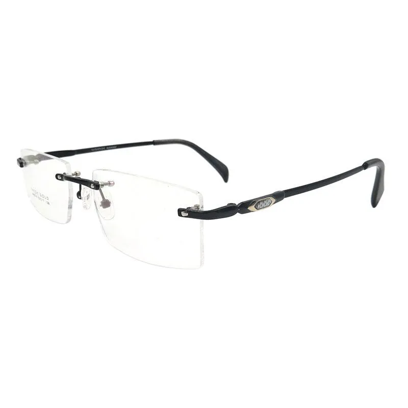 Gmei Men's Eyeglasses Titanium Alloy Rimless S8314