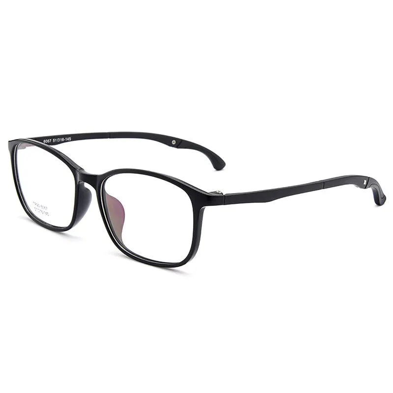 Gmei Men's Eyeglasses Ultra-Light Tr90 With Hangers Plastic M6067