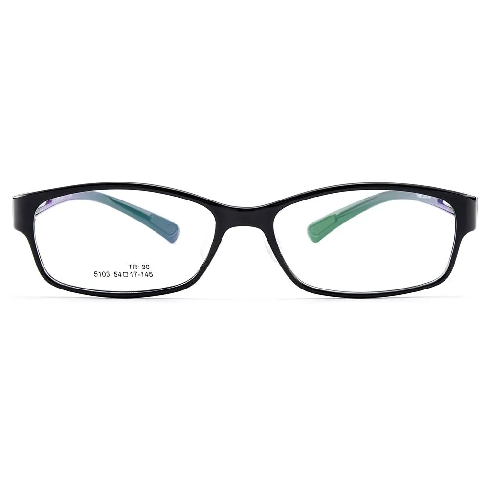 Gmei Unisex Eyeglasses Ultra-Light Tr90 Plastic Eyewear With Saddle Nose Bridge M5103