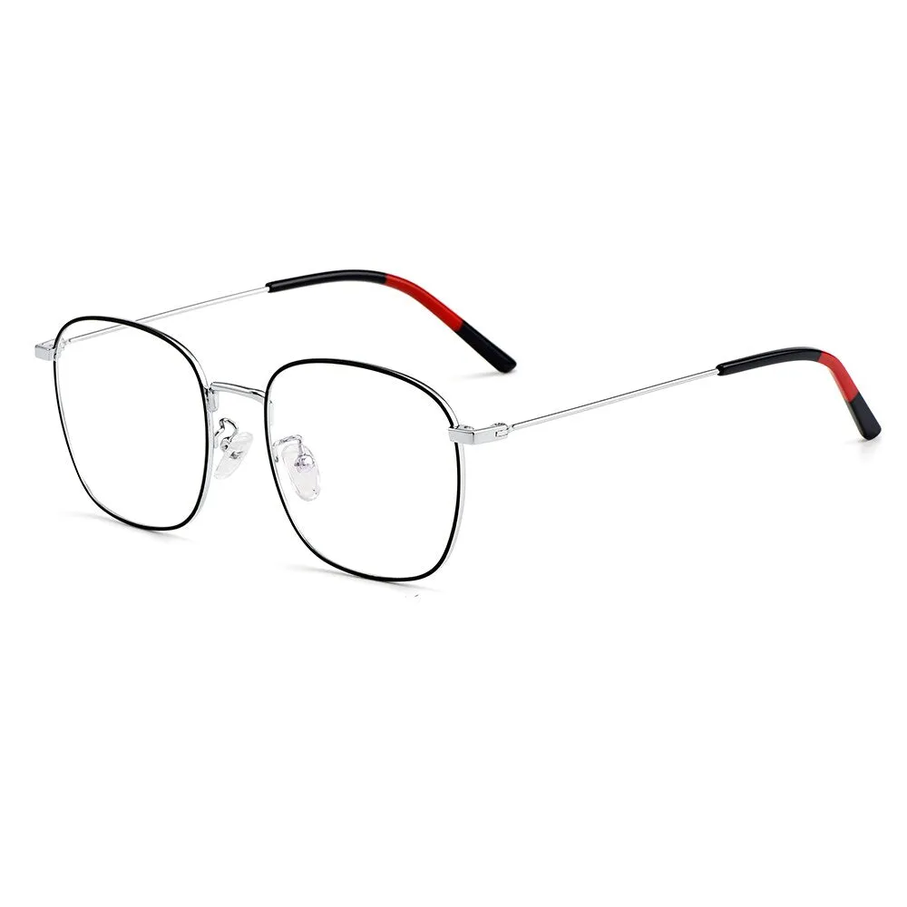 Gmei Unisex Full Rim Square Alloy Eyeglasses M0681