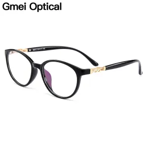 Gmei Women's Eyeglasses Oval Ultralight Tr90 Plastic Full Rim M042