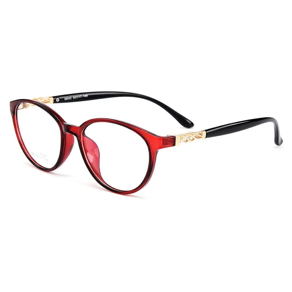 Gmei Women's Eyeglasses Oval Ultralight Tr90 Plastic Full Rim M042