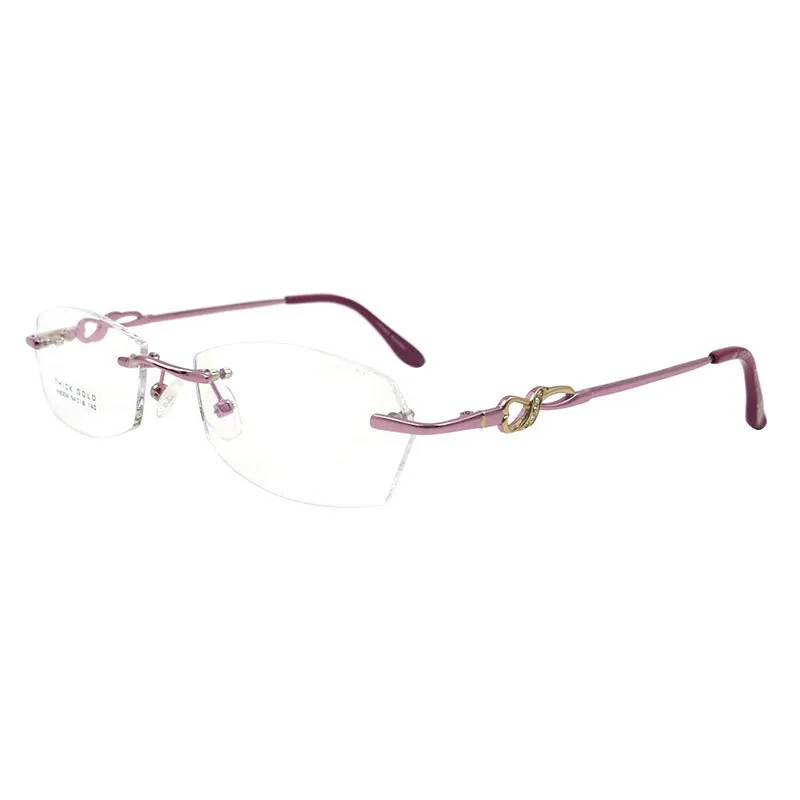 Gmei Women's Eyeglasses S8304 Rimless Titanium Alloy