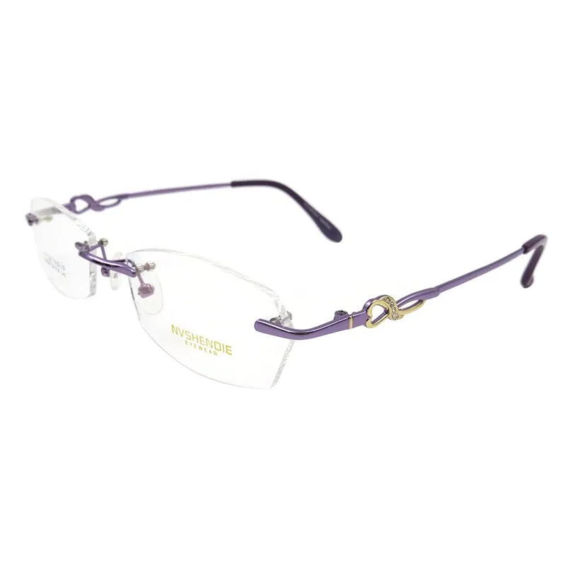 Gmei Women's Eyeglasses S8304 Rimless Titanium Alloy