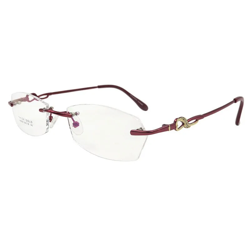 Gmei Women's Eyeglasses S8304 Rimless Titanium Alloy