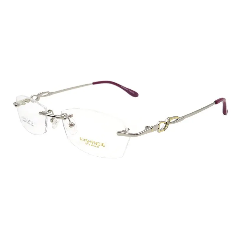 Gmei Women's Eyeglasses S8304 Rimless Titanium Alloy