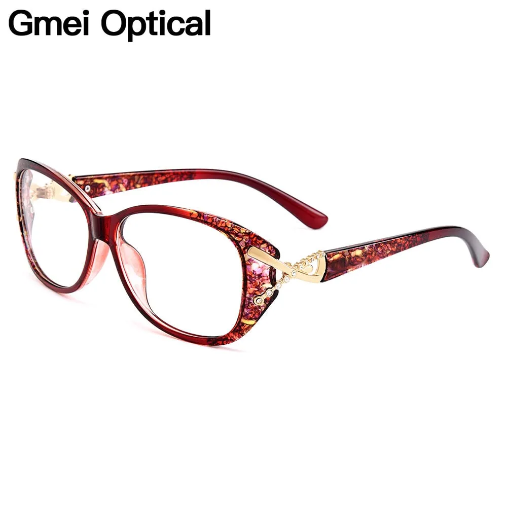 Gmei Women's Eyeglasses Ultralight Tr90 Full Rim Plastic M1689