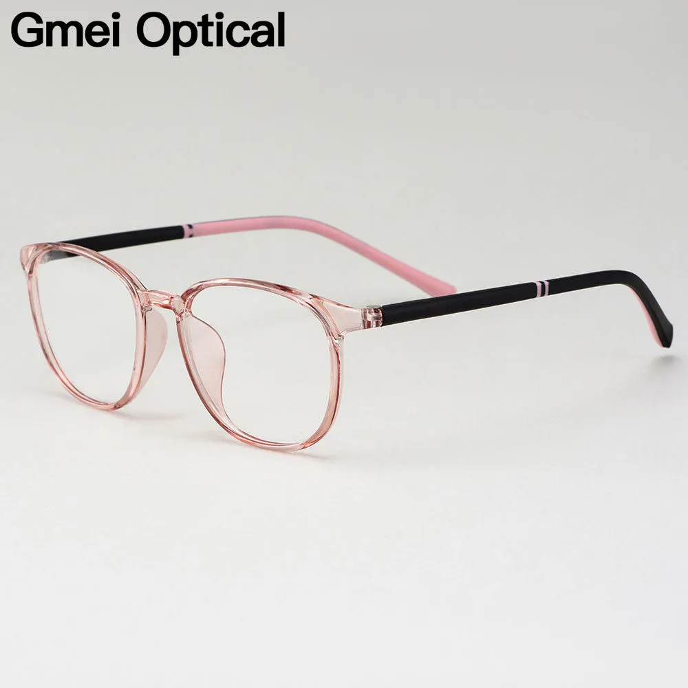 Gmei Women's Eyeglasses Ultralight Tr90 Plastic Round M2064