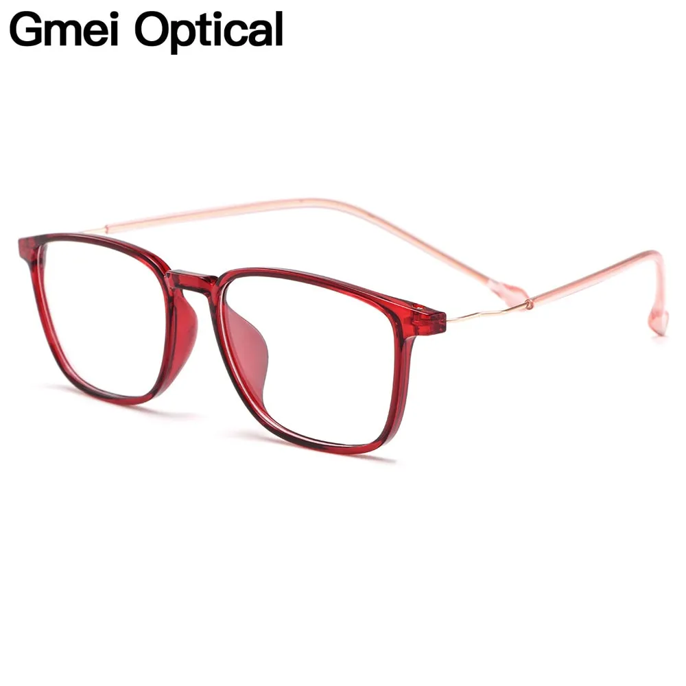 Gmei Women's Eyeglasses Ultralight Tr90 Plastic Square M3059