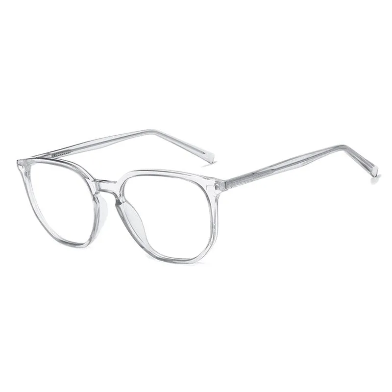 Handoer Unisex Full Rim Round Square Tr 90 Eyeglasses 203