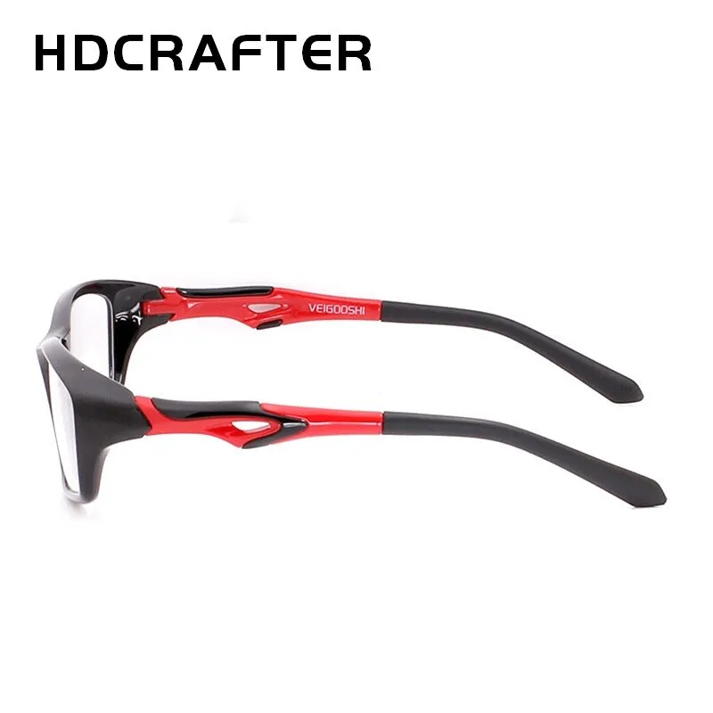 Hdcrafter Men's Full Rim Square TR 90 Resin Titanium Sports Frame Eyeglasses Tr8021