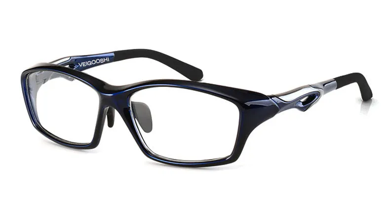 Hdcrafter Men's Full Rim Square TR 90 Resin Titanium Sports Frame Eyeglasses Tr8021