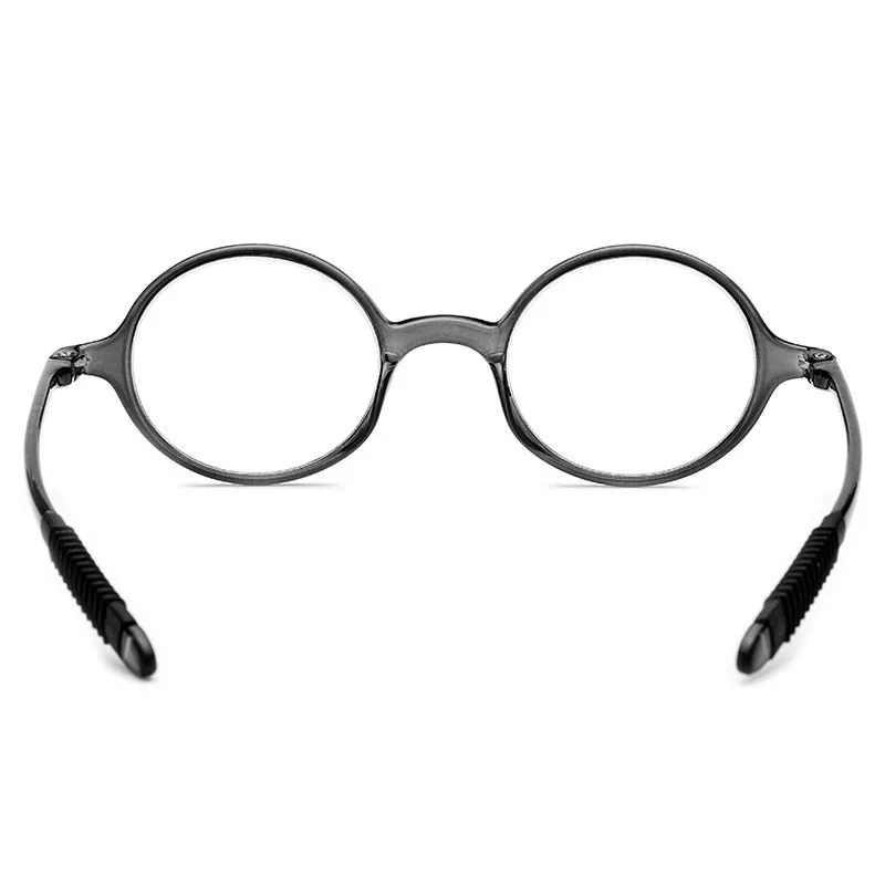 Hdcrafter Unisex Full Rim Round Acetate Frame Presbyopia Reading Glasses 236