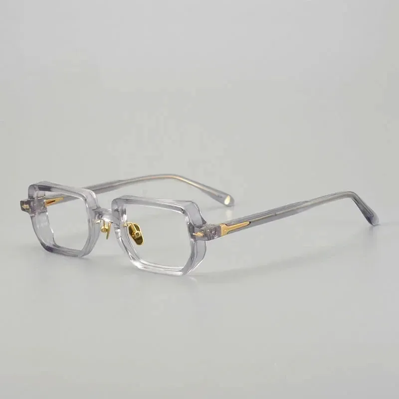 Hewei Unisex Square Browline Full-Rim Acetate Eyeglasses, Model 0016