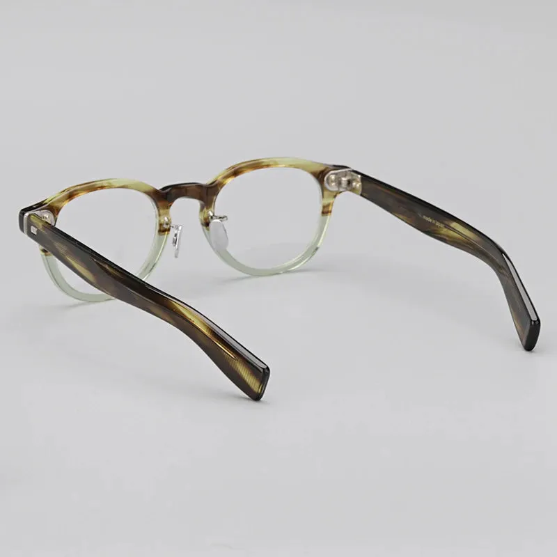 Hewei Unisex Full Rim Square Acetate Eyeglasses 0027