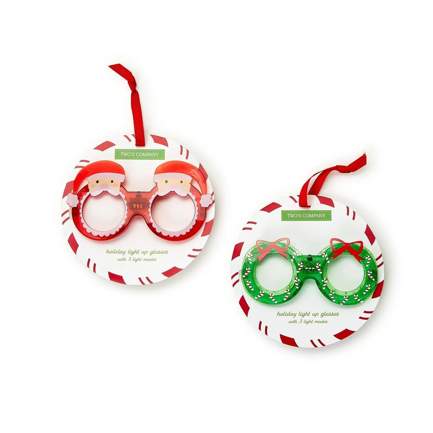 Holiday Cheer Light Up Novelty Glasses