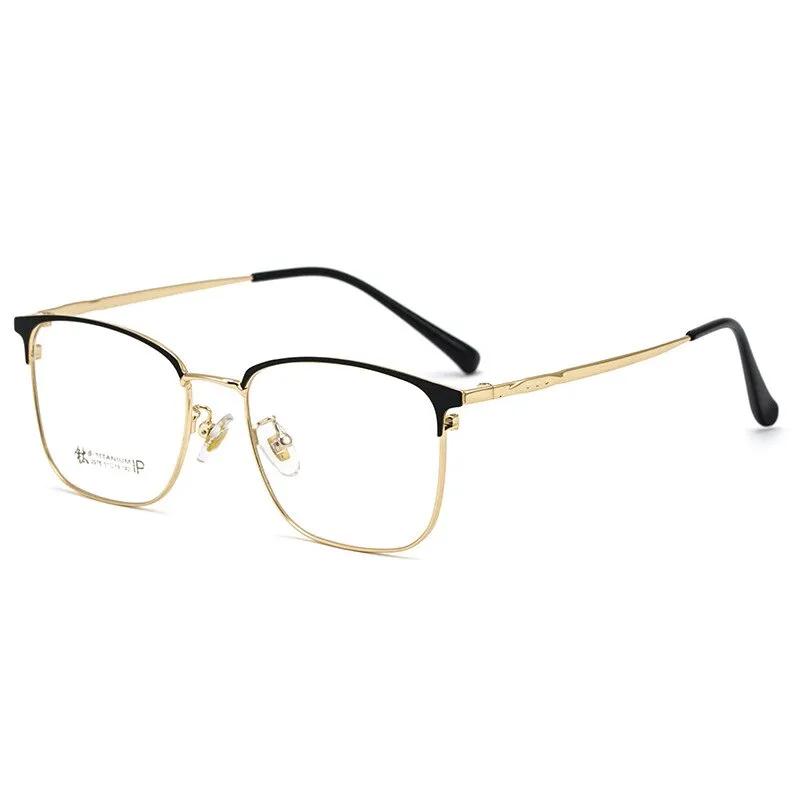 Hotochki Men's Full Rim Square Alloy Eyeglasses 2078H