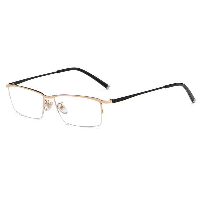 Hotochki Men's Semi Rim Alloy Frame Eyeglasses Z17003