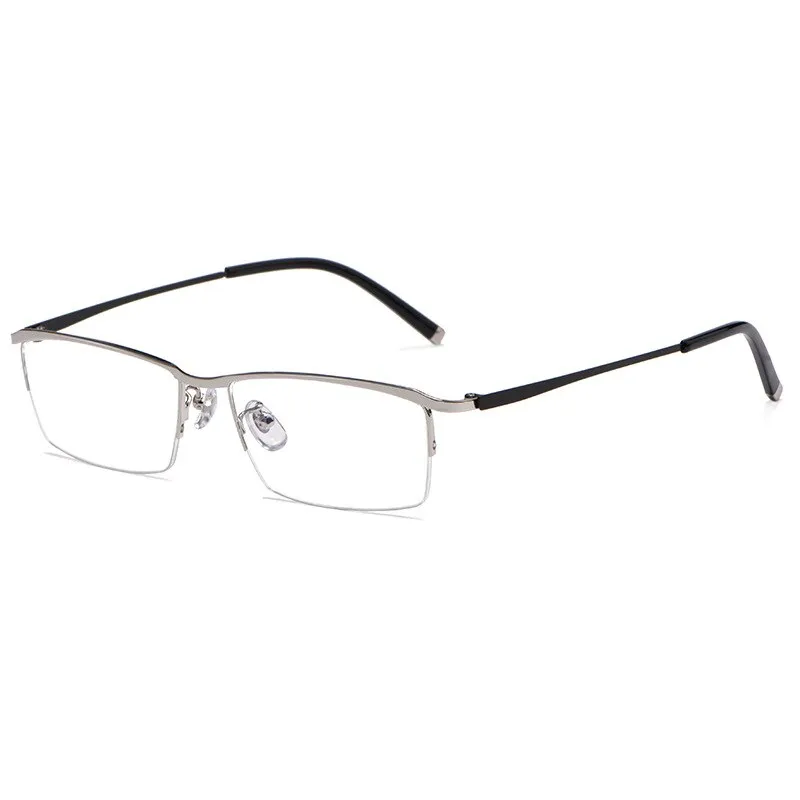 Hotochki Men's Semi Rim Alloy Frame Eyeglasses Z17003