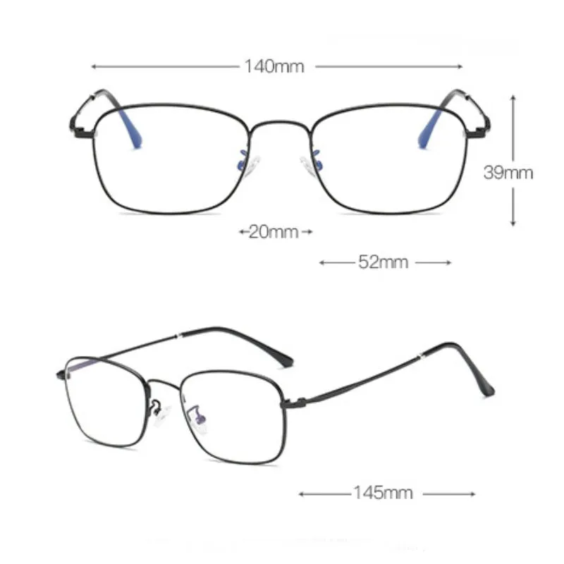 Hotochki Unisex Full Rim Alloy Frame Eyeglasses 5206