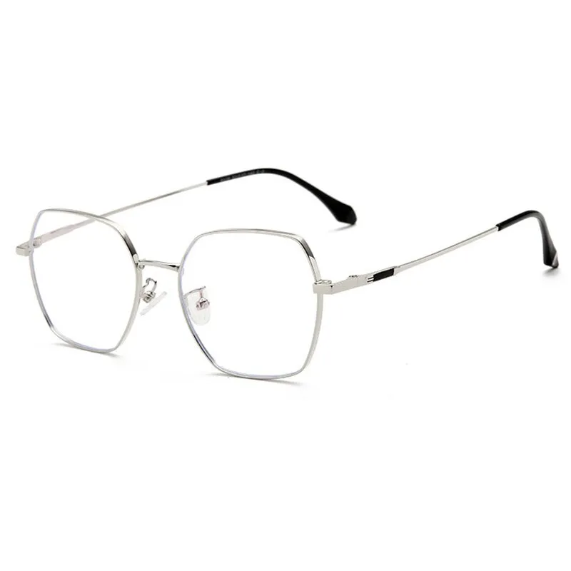 Hotochki Unisex Full Rim Alloy Frame Spring Hinge Eyeglasses 9339