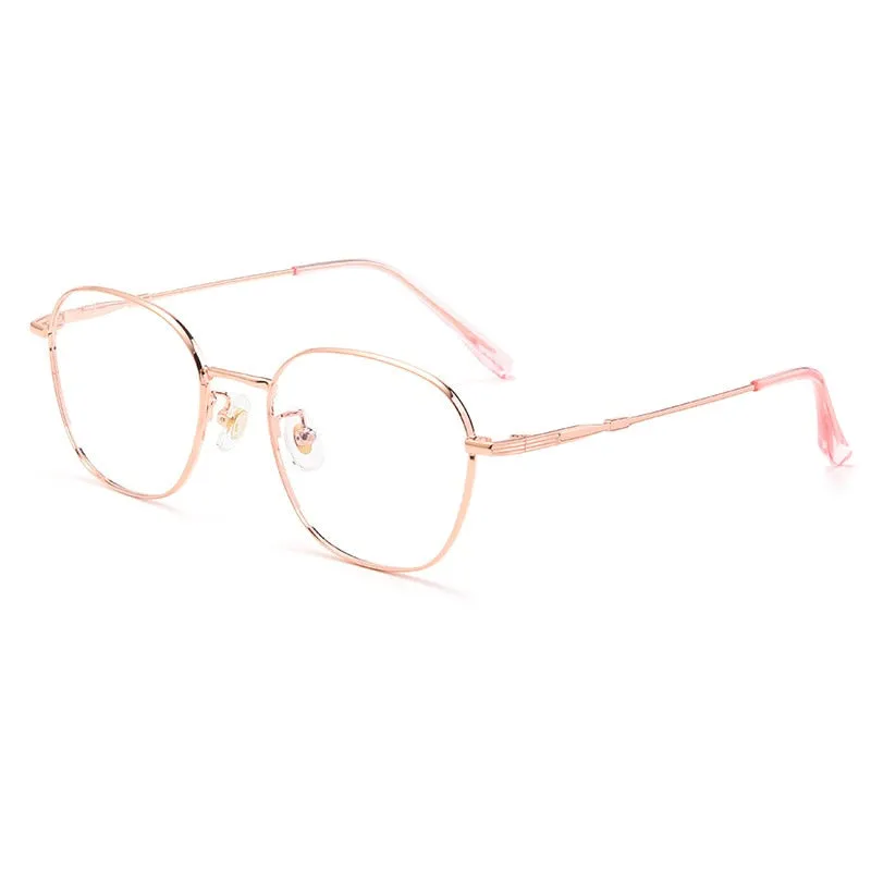 Hotochki Unisex Full Rim Titanium Alloy Oval Frame Eyeglasses 53308