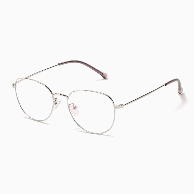 Hotony Unisex Full Rim Polygon Round Alloy Eyeglasses 7444