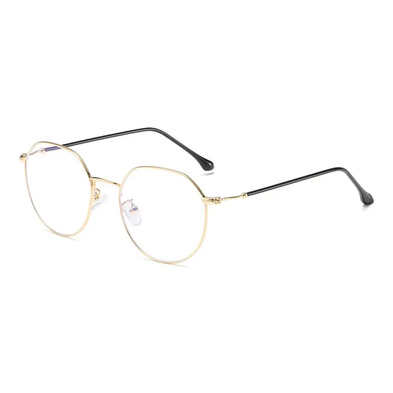 Hotony Unisex Full Rim Polygonal Alloy Frame Eyeglasses 1905