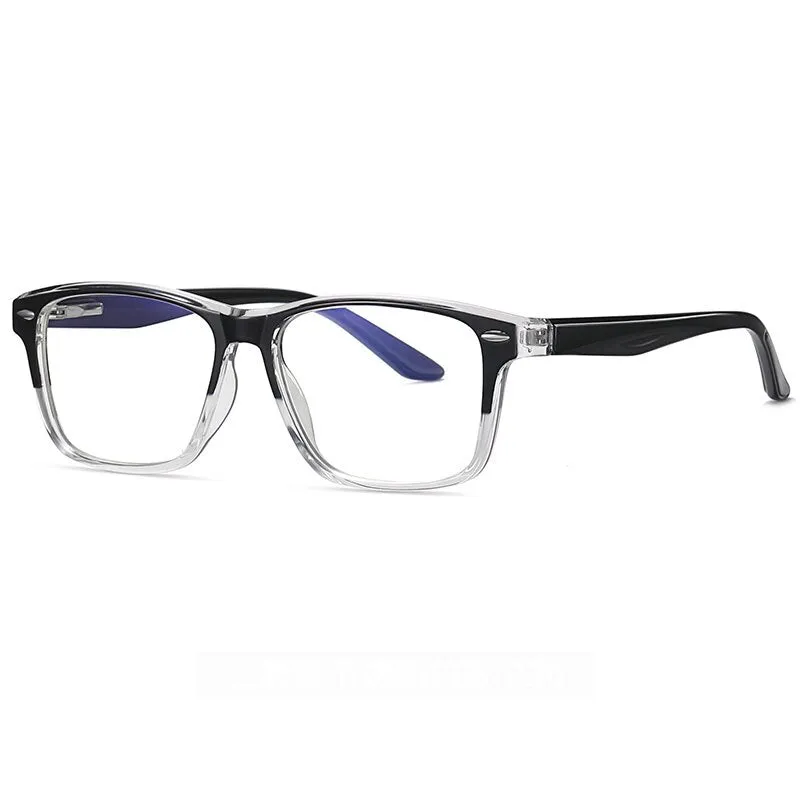 Hotony Unisex Full Rim Square TR 90 Frame Eyeglasses 2321