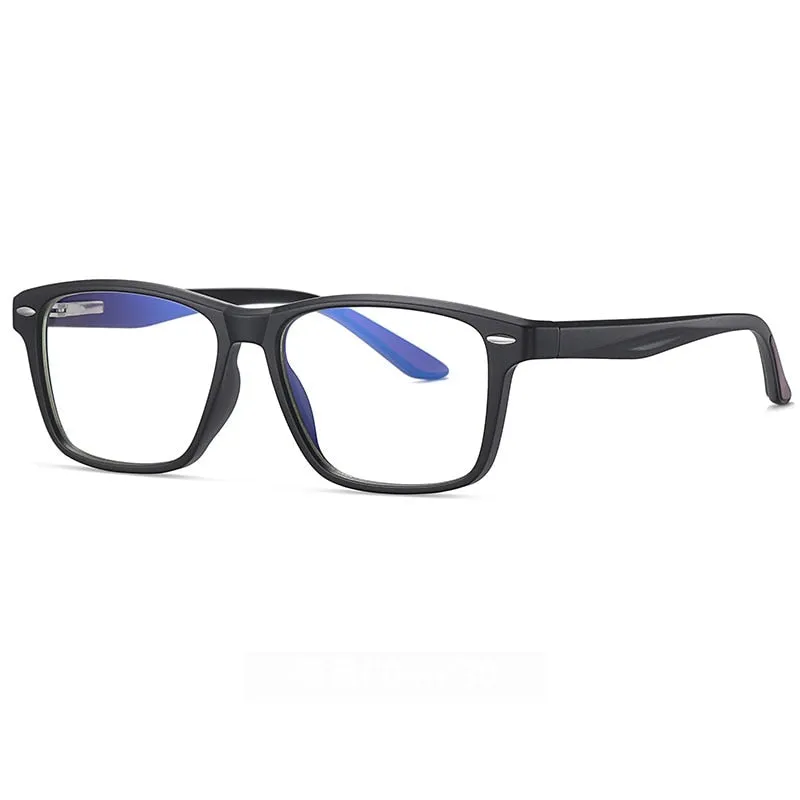 Hotony Unisex Full Rim Square TR 90 Frame Eyeglasses 2321