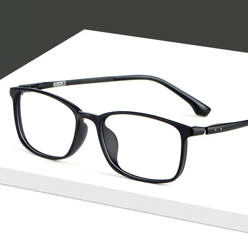 Hotony Unisex Full Rim Square TR 90 Resin Frame Eyeglasses 9801